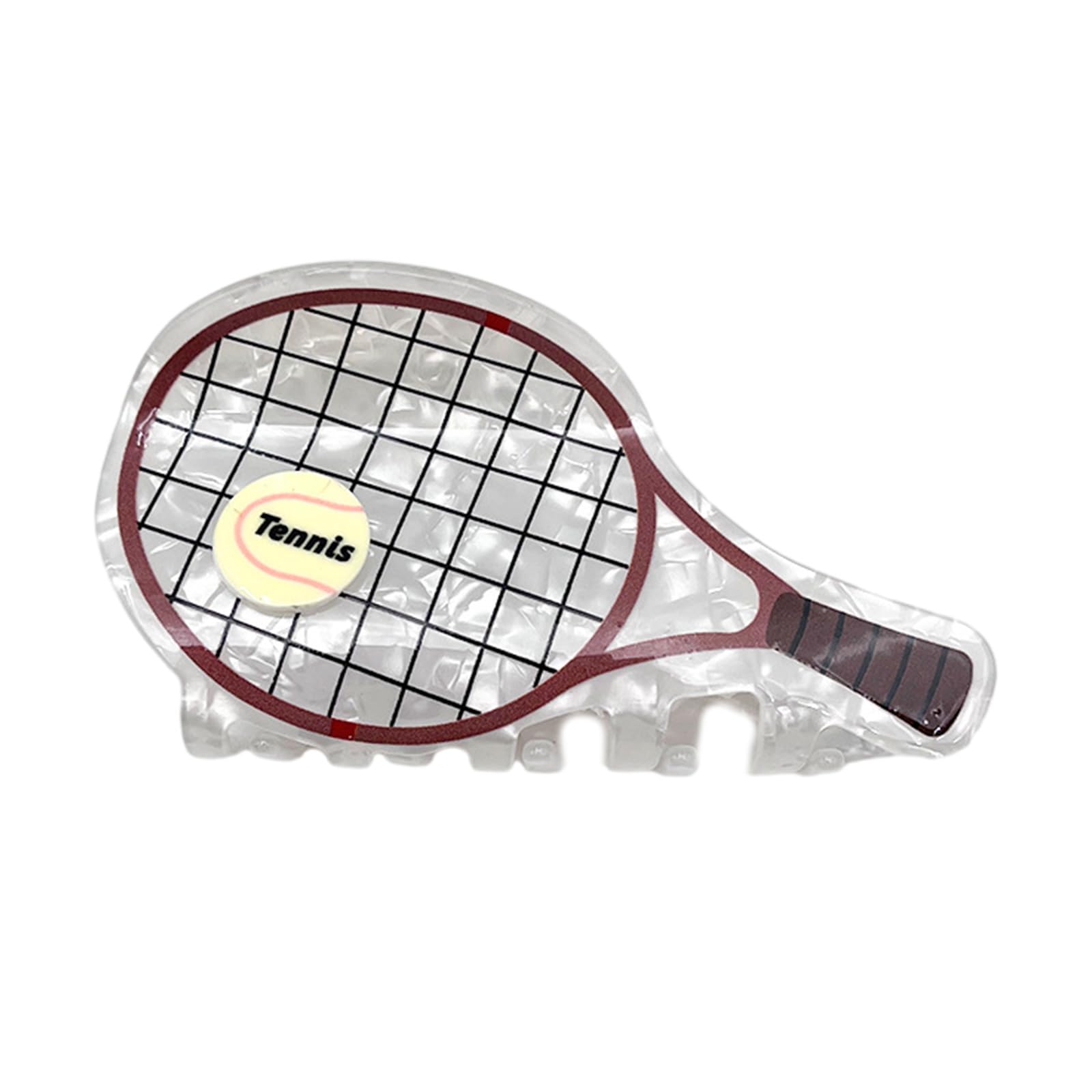 MICFENY Sporty Jaw Hair Clip Tennis Theme Design Hairpin For Athletic Women And Teens