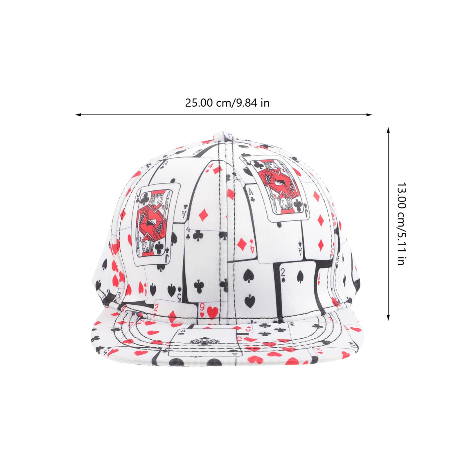CALLARON Baseball Cap Bedrucken Baseballcap Stylische Baseballkappe Bedruckte Baseballkappe Gym Cap Baseball Kappe Schutzhelm Spielkarten-Baseballmütze Baseballmützen für Herren Baumwolle