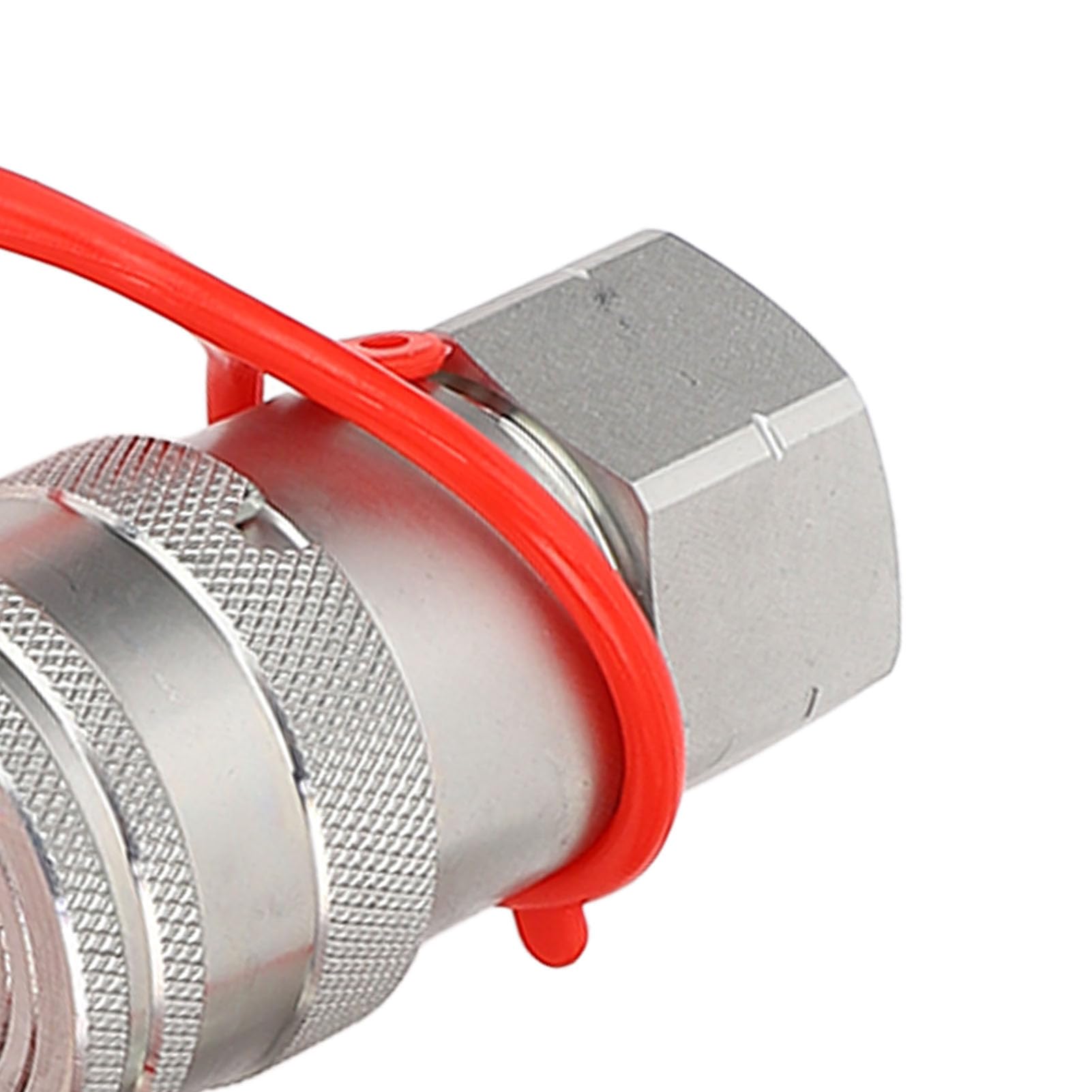 2pcs Acoplamientos Hidráulicos con Tapas de Polvo 3/4 Npt Rosca Plana Accesorios de Conexión Rápida para Omitir Cargador