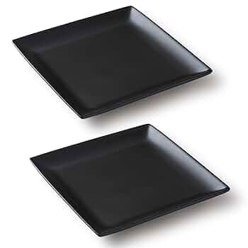 希少　　スクエア型　プレート黒壺　一枚 希少 スクエア型 プレート黒壺 一枚 パスタ皿 スクエアー