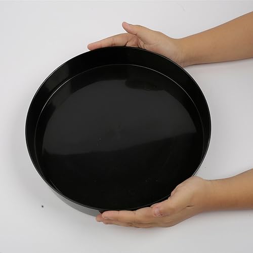 Miniatura 5 de Marsrut Maceta tradicional japonesa Suiban de Ikebana de 2 piezas bandeja redonda de plástico para bonsái Kit de jarrón Ikabana para arreglo de