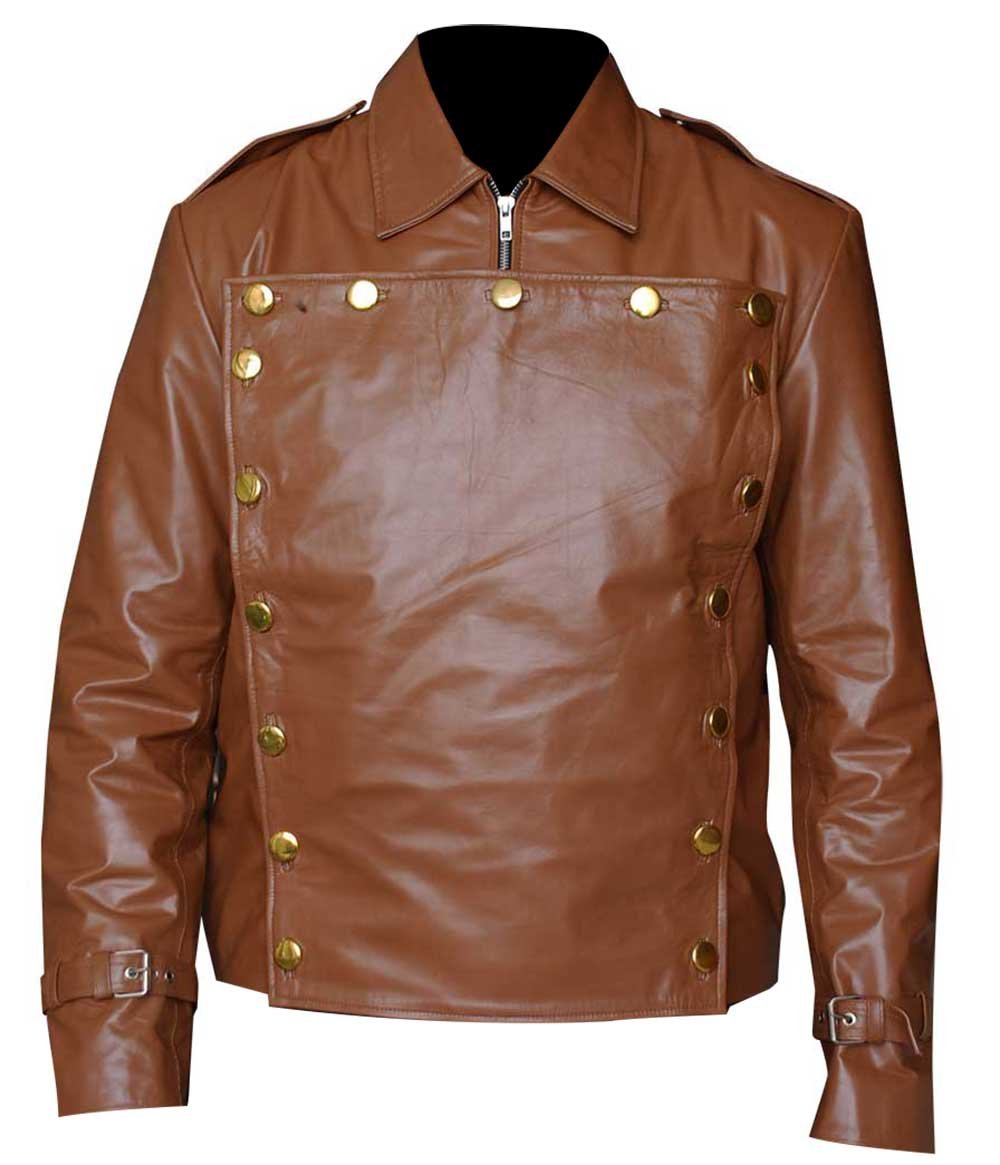 XS - Brown - Genuine Leather - The Rocketeer Jacket at Amazon