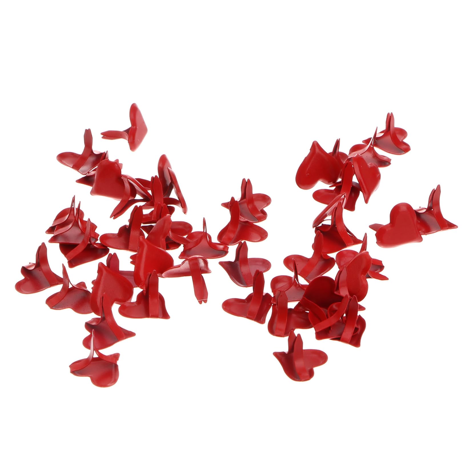 OSALADI 50Pcs Mini Heart Brads Pastel Fasteners for Scrapbooking Crafts DIY Projects Cute Heart Shaped Brads for Crafting Stamping