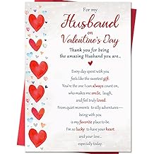 Beixian Valentines Day Cards Gifts for Husband from Wife, Funny Husband Valentines Day Card Gift for Him-8x5.3 Inches, Double-Sided