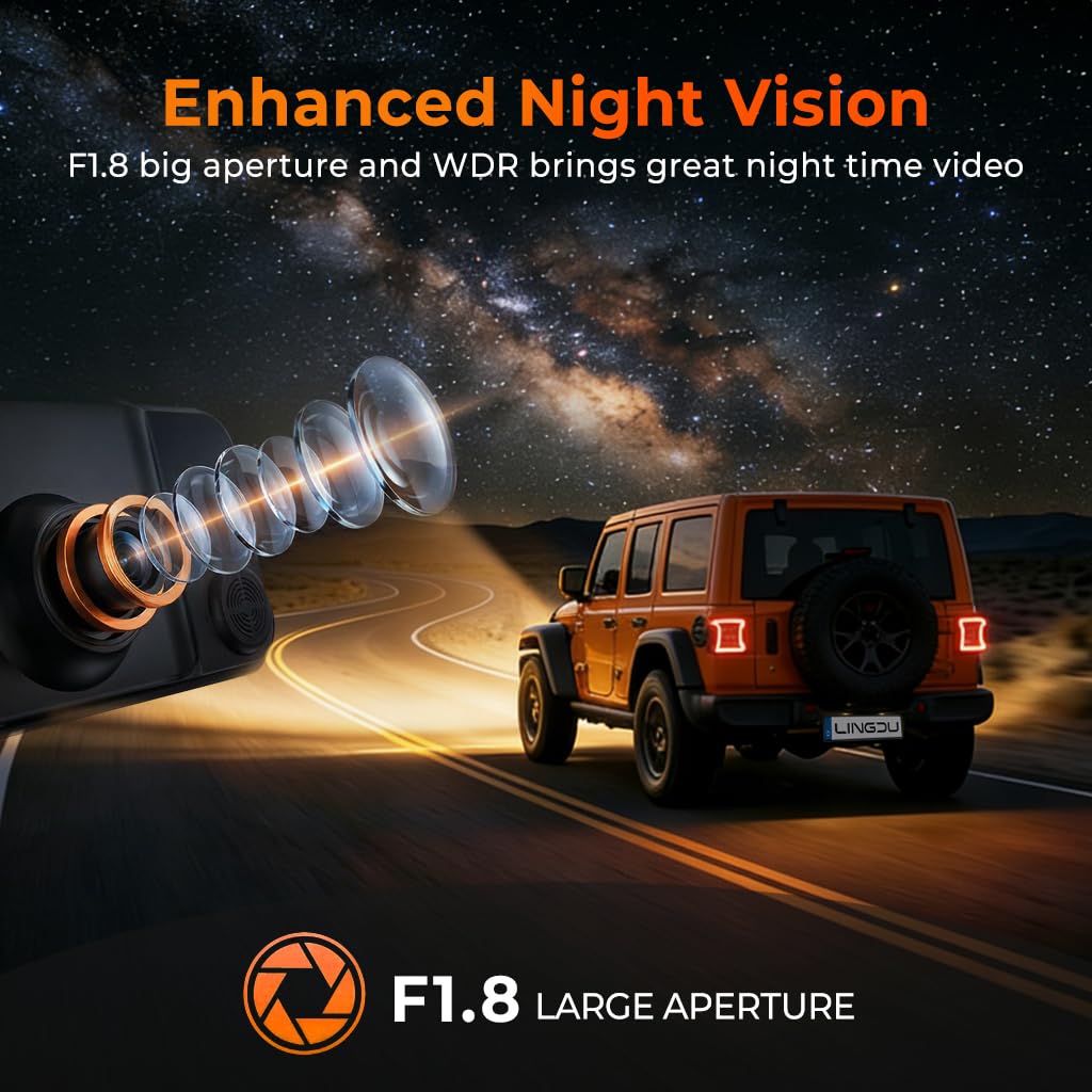 Dashcam per specchietto retrovisore da 12", fotocamera frontale 4K UHD e telecamera posteriore da 2,5 K per auto, con modalità Smart ADAS BSD LCA, GPS, G-Sensor, registrazione in loop, monitoraggio