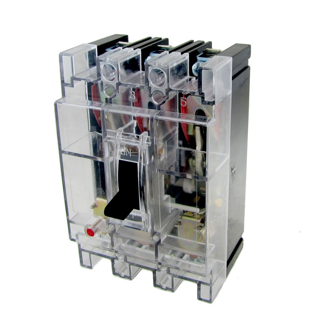 IEUMJNAT Transparent AC 380V 100A Amps 3P Moulded Case Circuit Breaker