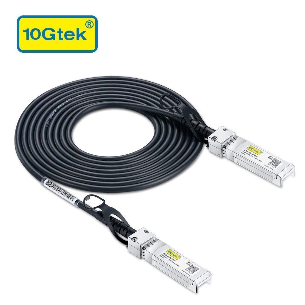 10Gtek 1.25Gb/s Cavo SFP DAC 3-Meter(9.8ft), Passivo SFP Cable Compatibile per Cisco SFP-1GBASE-CU3M, Ubiquiti UniFi, Netgear, TP-LINK, D-LINK, Open Switch