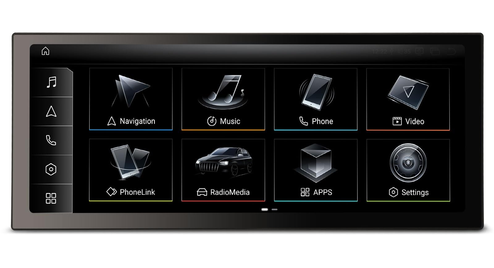 12,3 Pouces 2K Écran, Android 16 Snapdragon 668S 8 Cœurs 8Go+128Go Autoradio Carplay sans Fil pour Audi Q5 2009-2016, GPS Navigateur Bluetooth 5.1 SWC WiFi DSP Dab+OEM Radio Canbus MMI