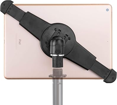 GRIFITI NOOTLE Music MIC Stand RETROFIT Adjustable Large to Standard Universal Tablet Holder Music Stand Adapter - Adaptor 5/8 27 Female to 1/4 20 Male Mini Ball Head Ipad Mount 9.5-14.5 in Tablets