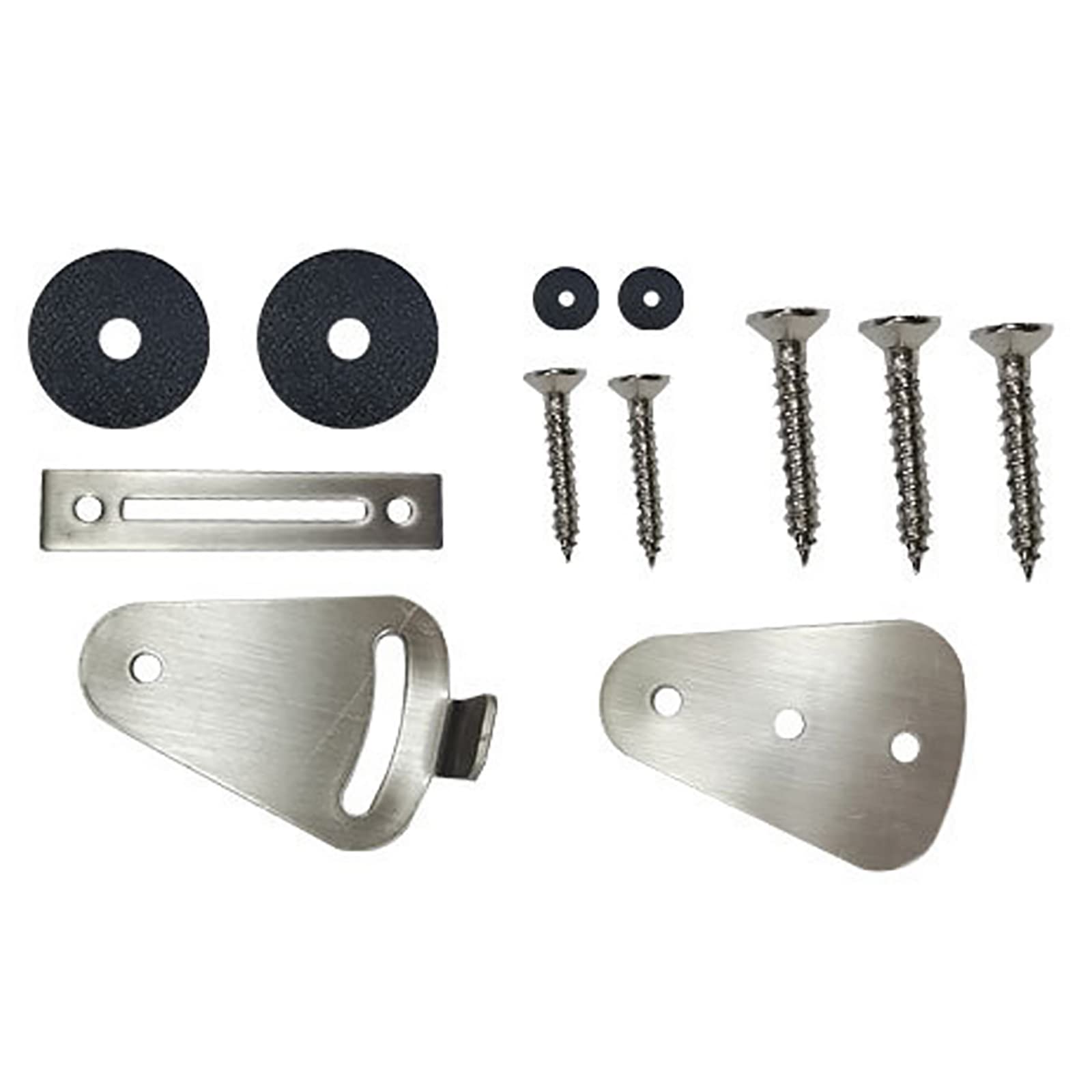 Sliding Barn Door Hardware Latch Lock - Privacy Lock for Bathroom & Bedroom - 304 Stainless Steel Accessories(Silver)