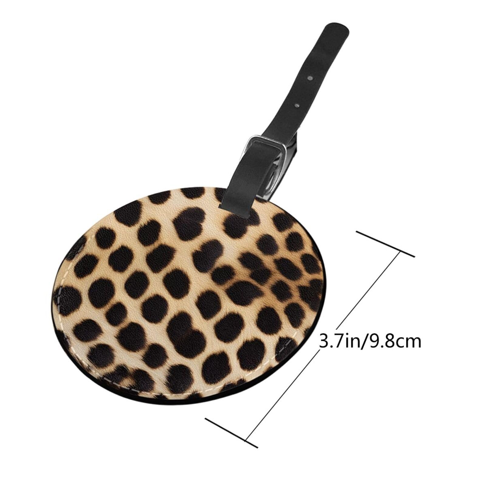 Gepäckanhänger mit Leopardenmuster, 6 Stück, Gepäckanhänger, Koffer, Gepäckanhänger mit Etiketten, Reisetaschen, PVC