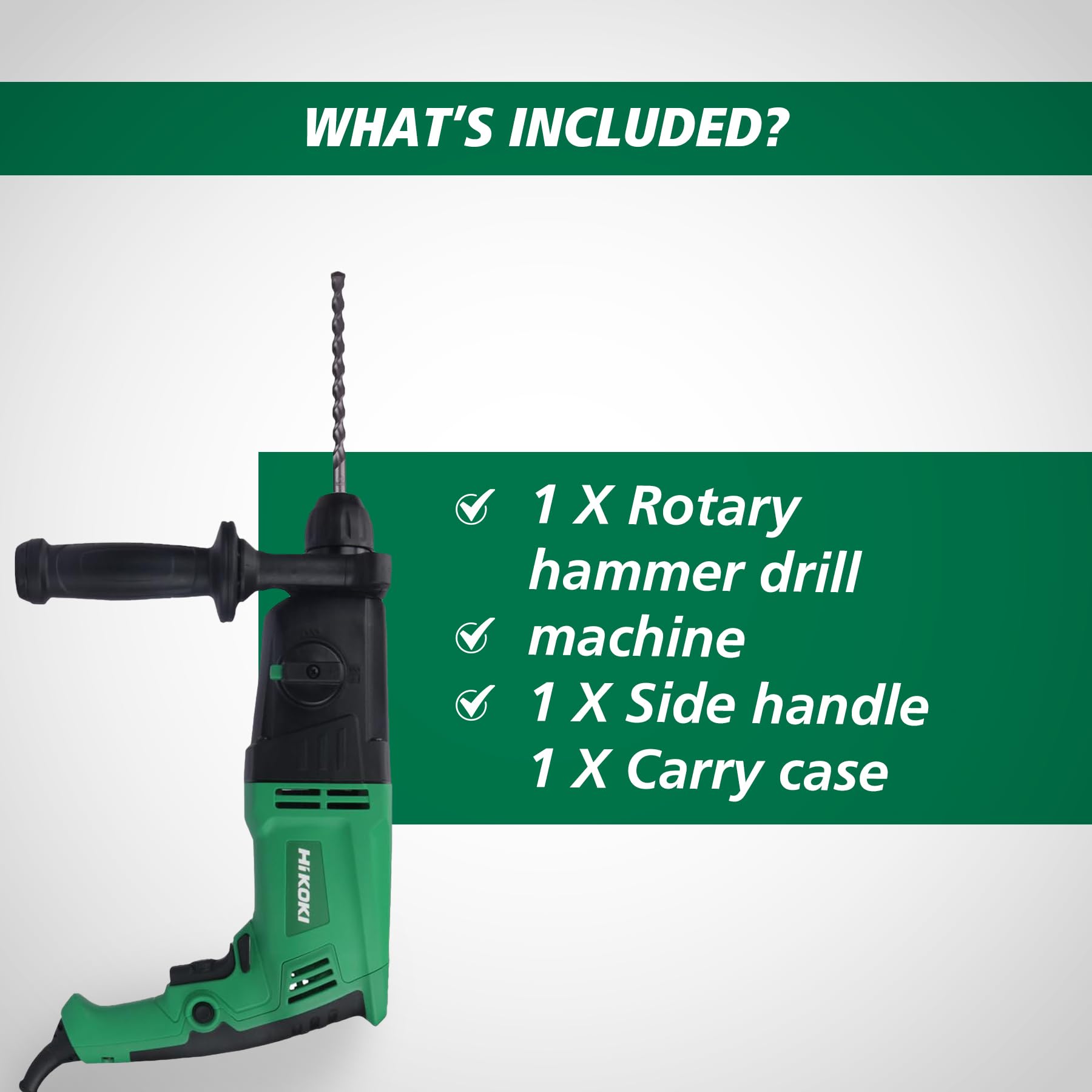 Hikoki Dh22pbss9z Rotary Hammer Drill Machine 620w Sds Plus Chuck