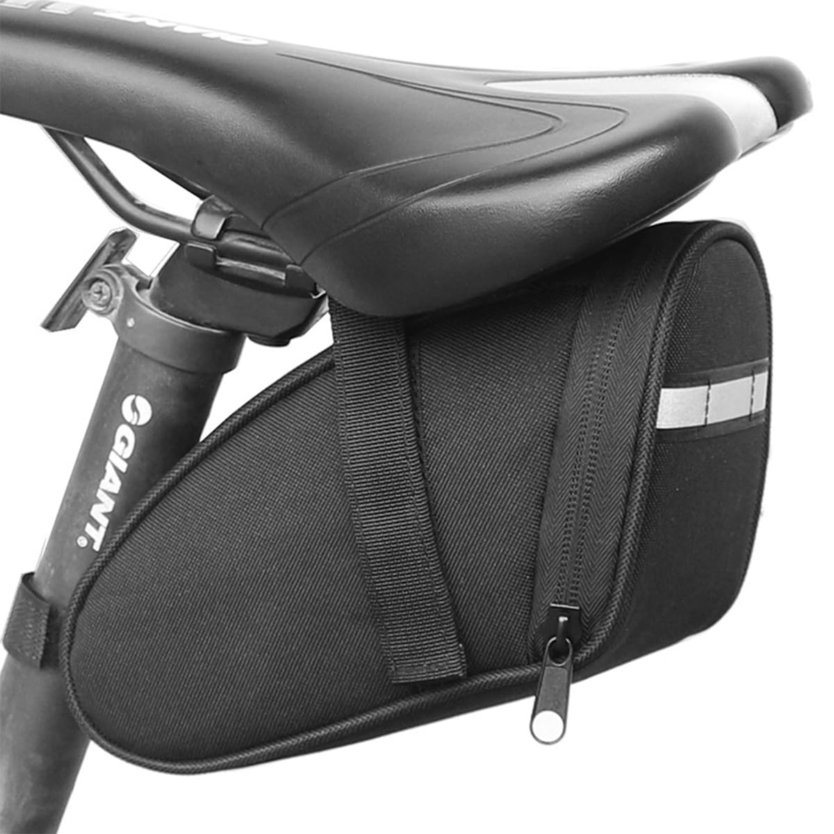 ZONADAH Waterproof Bike Saddle Bag Rear Seat Pouch Mountain Road Bicycle Tail Pack Cycling Storage Bag for Tools Accessories 18x9x9cm