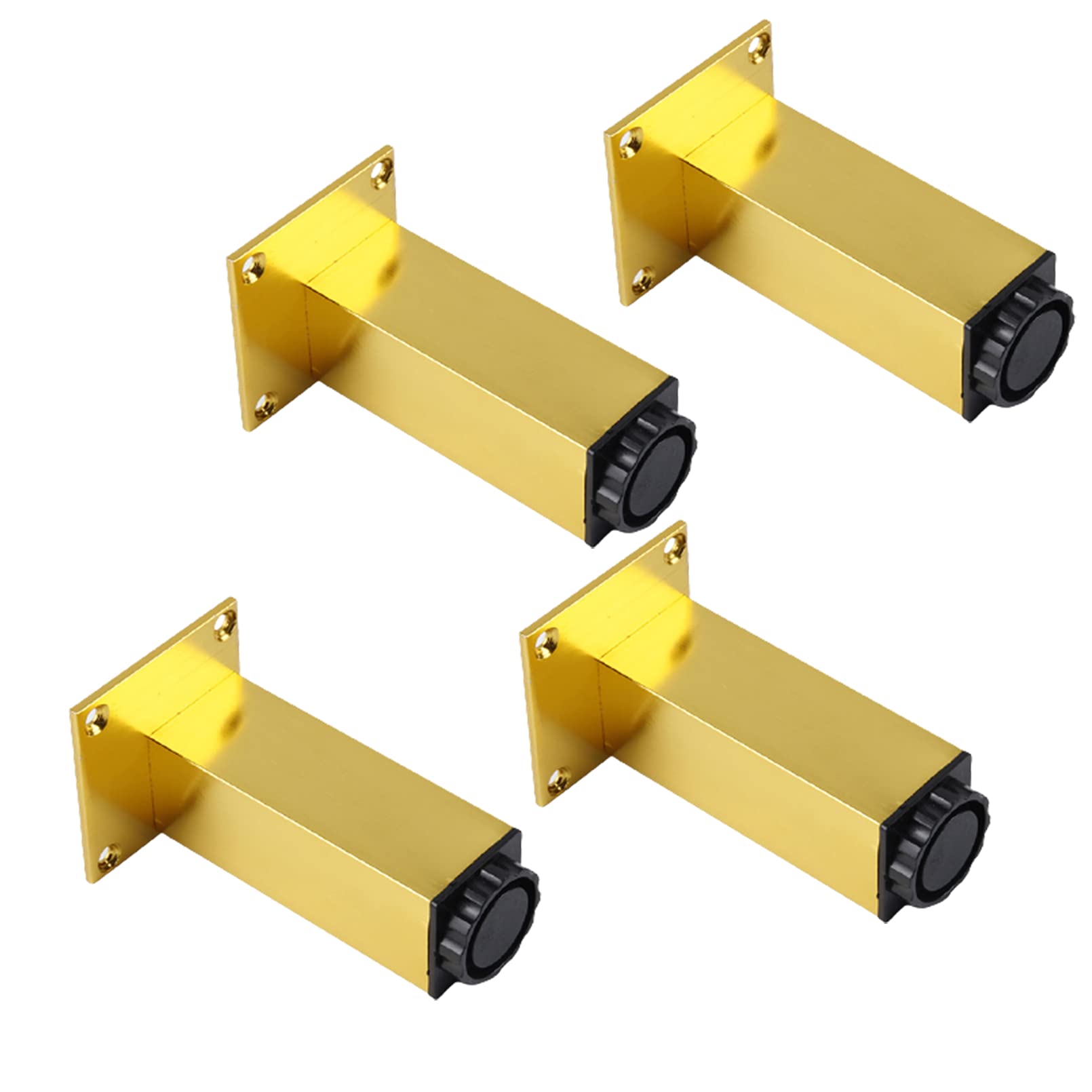 Gambe per mobili Gambe for mobili Fai da Te Resistenti, Gambe Regolabili in Metallo for mobili, Gambe Rotonde for tavoli, Piedini di Supporto for divani, Altezza Regolabile 0-15 mm