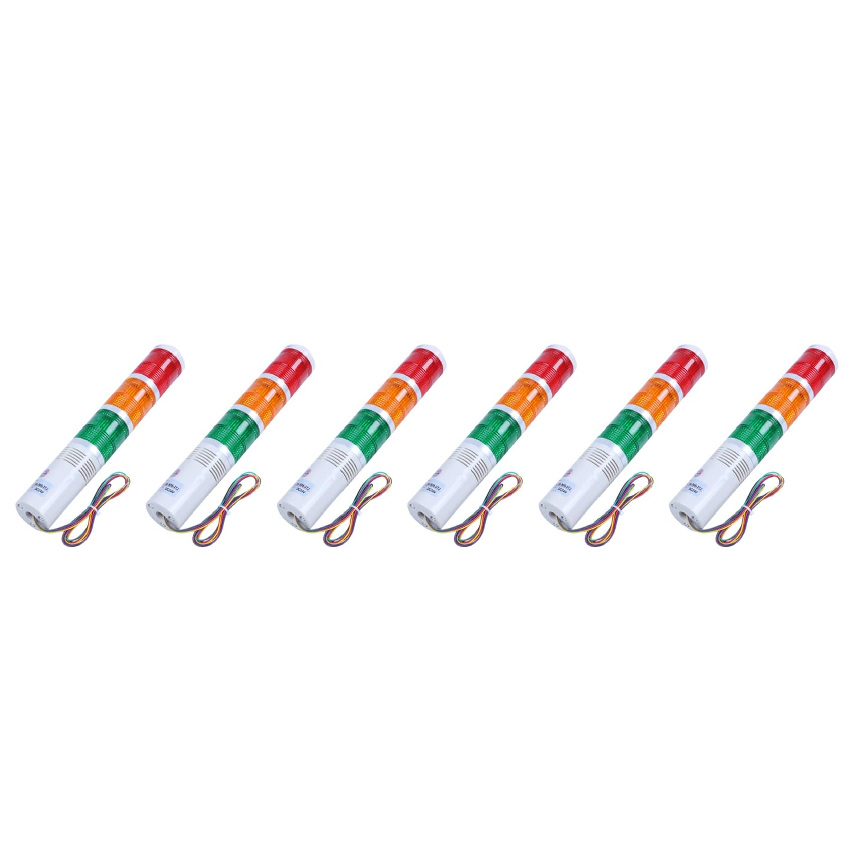 Vjsujehgy 6X 24V Red Green Yellow LED Lamp Industrial Tower Signal Light