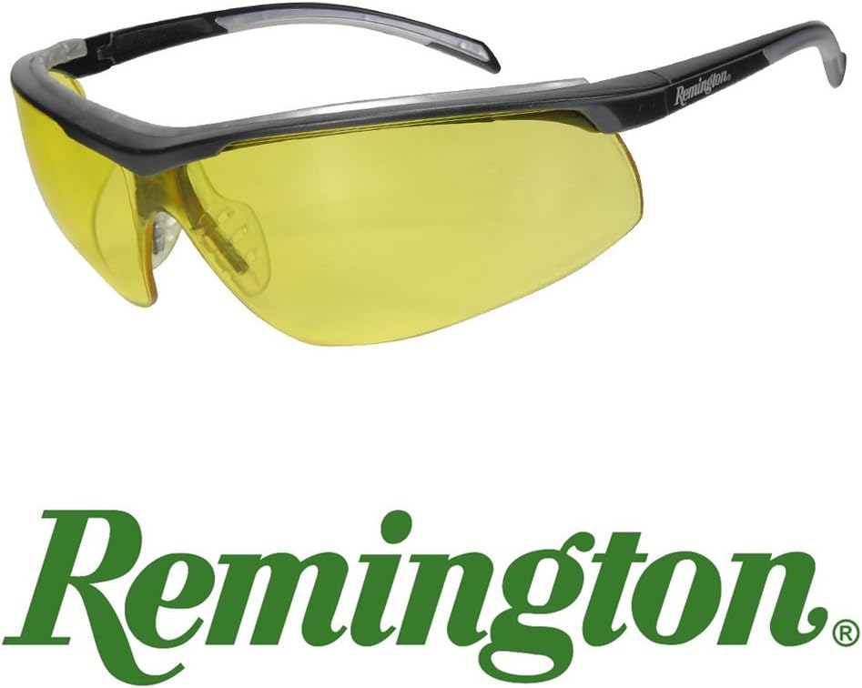 Remington T-71 Dual Mold Shooting Glasses (Amber Lens/Black Frame)