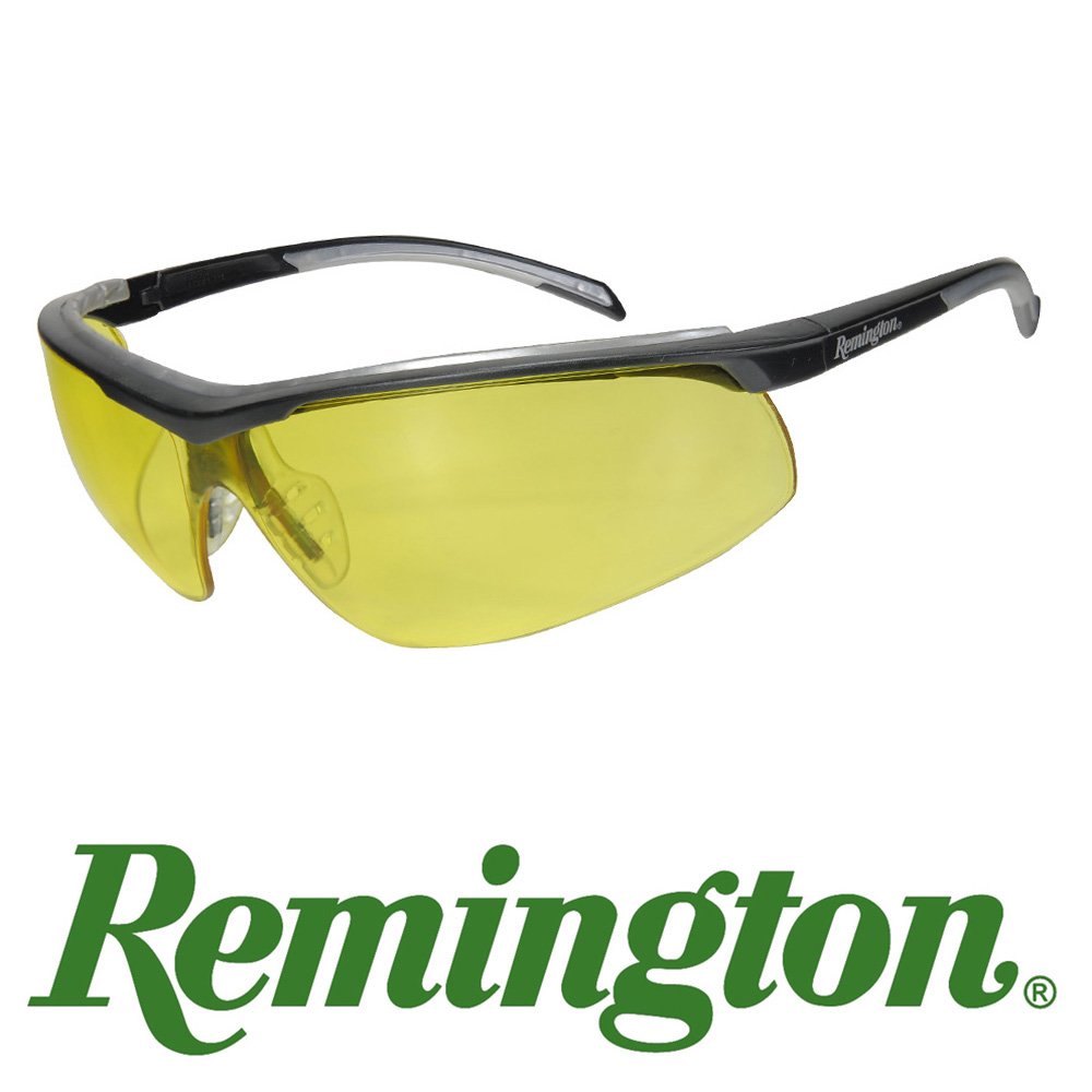 Remington T-71 Dual Mold Shooting Glasses (Amber Lens/Black Frame)