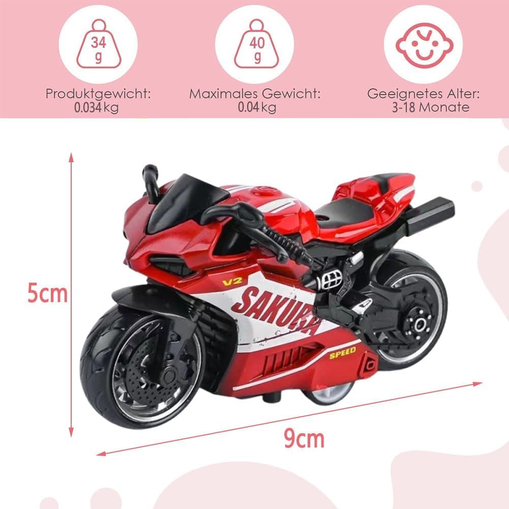 bzjqh Mini Motorcycle, Motorcycle Model, Cale Die-Cast Motorcycle- Detailed Collectible with Movable Parts - Image 2