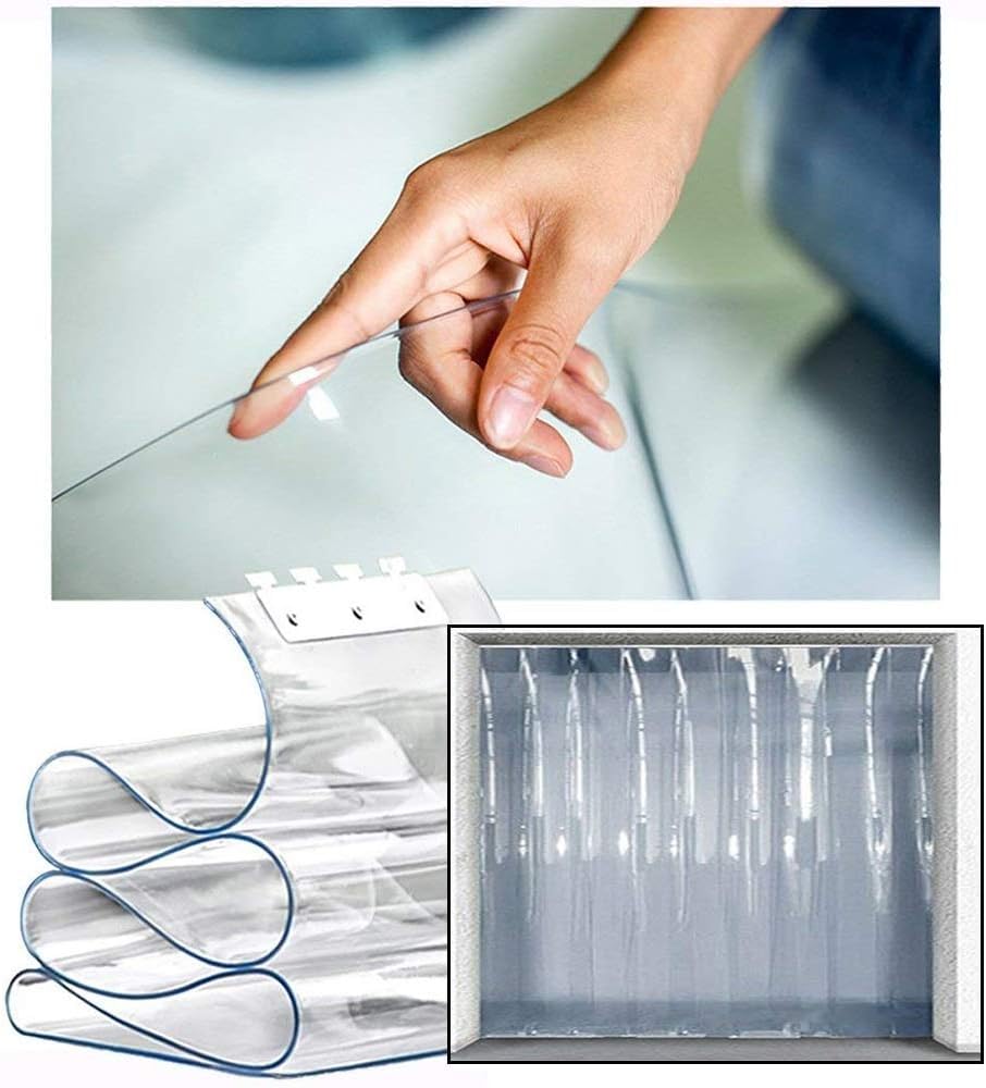 Rideau isolé thermique ELzEy pour stopper les courants d'air de porte lanière PVC flexible