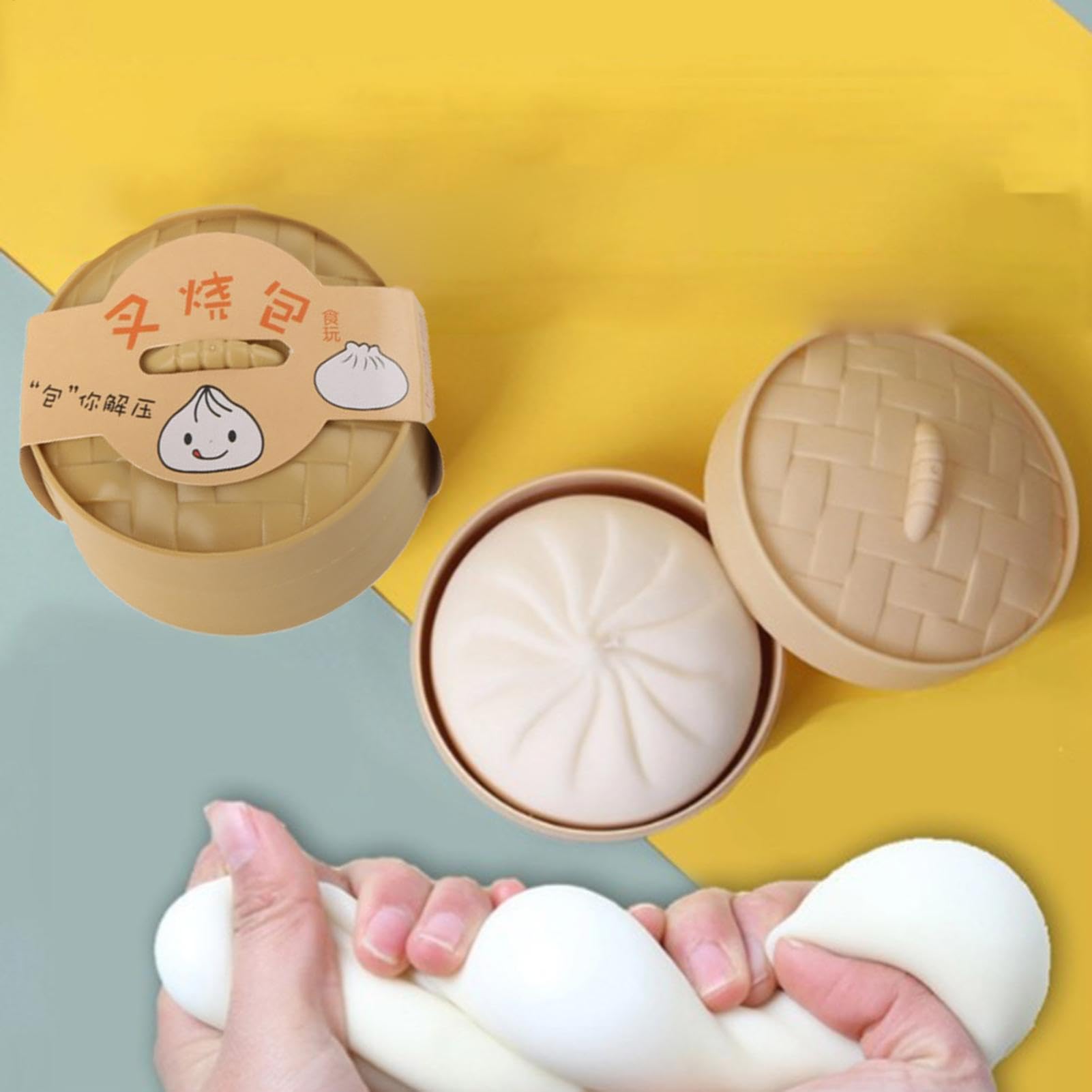 Amazon | Bao Bun スクイーズ おもちゃ - 柔らかい Baozi 感覚指先
