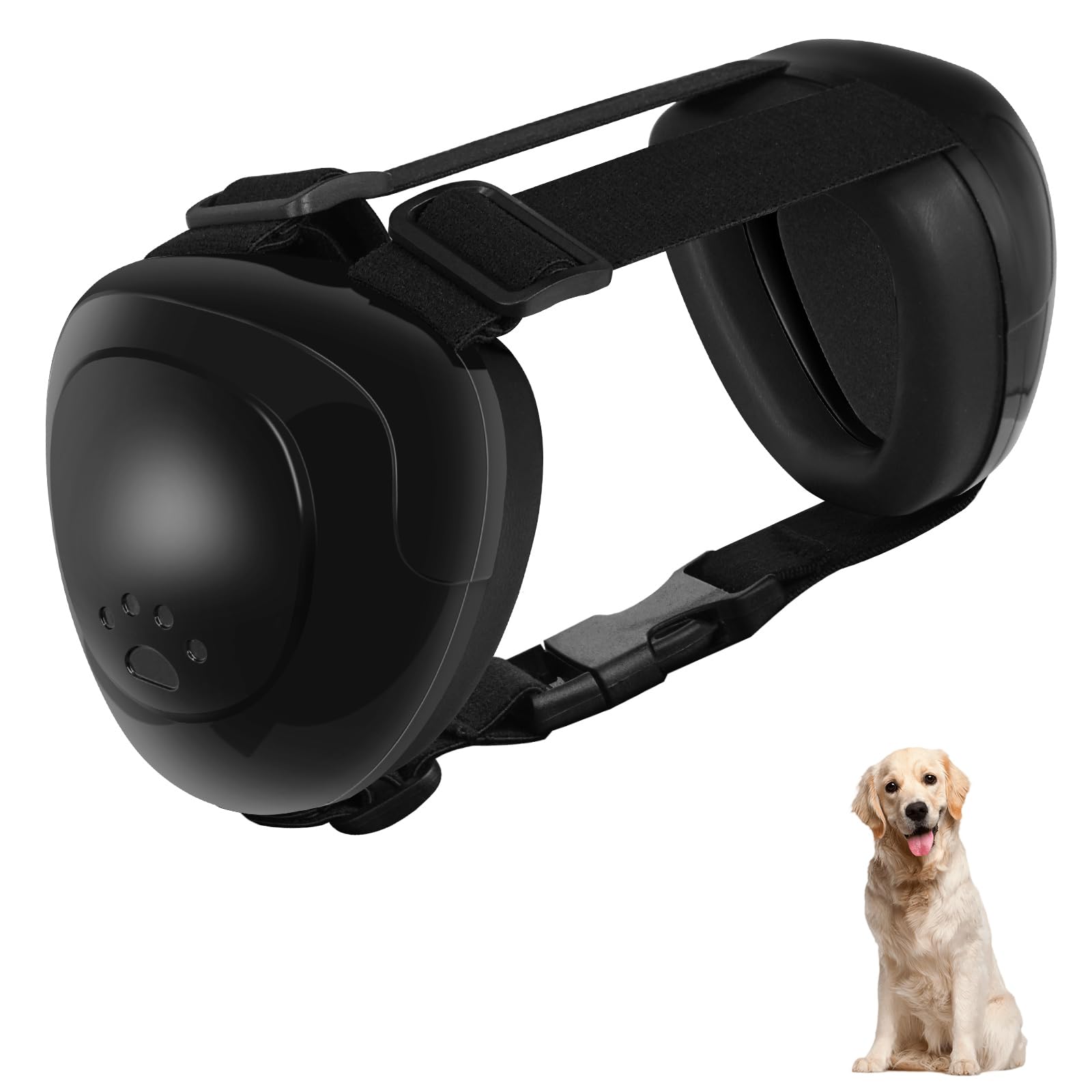 Dog Ear Muffs For Dog Hearing Protection,29dB NRR Dogs Earmuffs for Noise Protection (Black, Large)