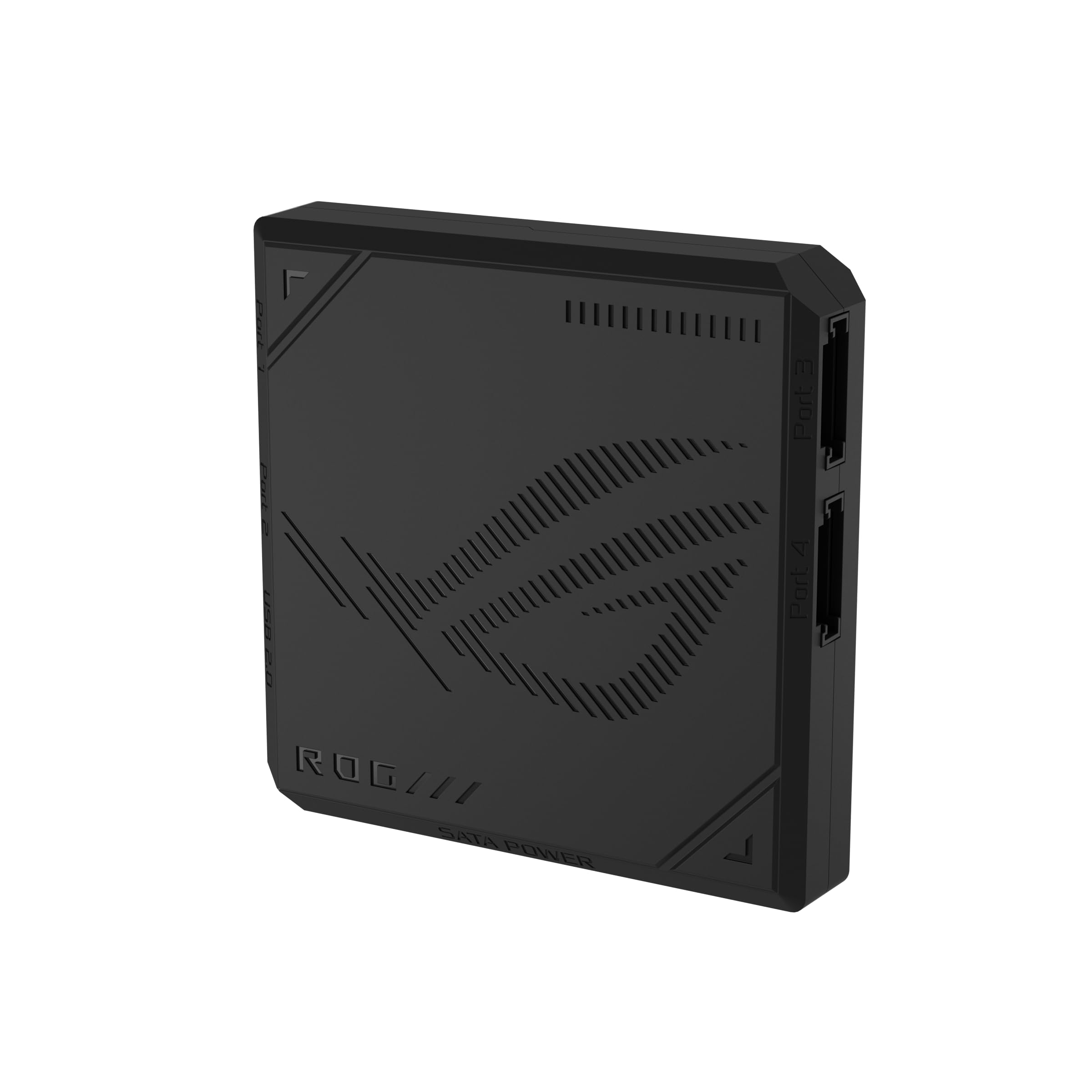 ASUS ROG Eurux GR120 ARGB PWM Lot de 3 ventilateurs PWM de 120 mm, 2600 tr/min, chaîne en marguerite brevetée, éclairage personnalisé, moyeu de ventilateur