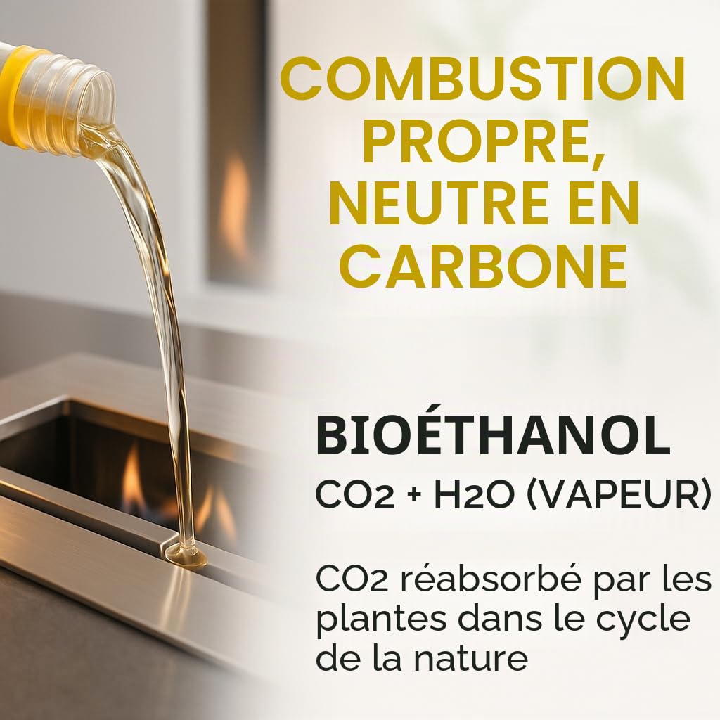GiDeli Bioéthanol - 20 l - Sans odeur - 96,6 % d'éthanol - Pour intérieur et extérieur - Fabriqué à partir de maïs et de betterave sucrière