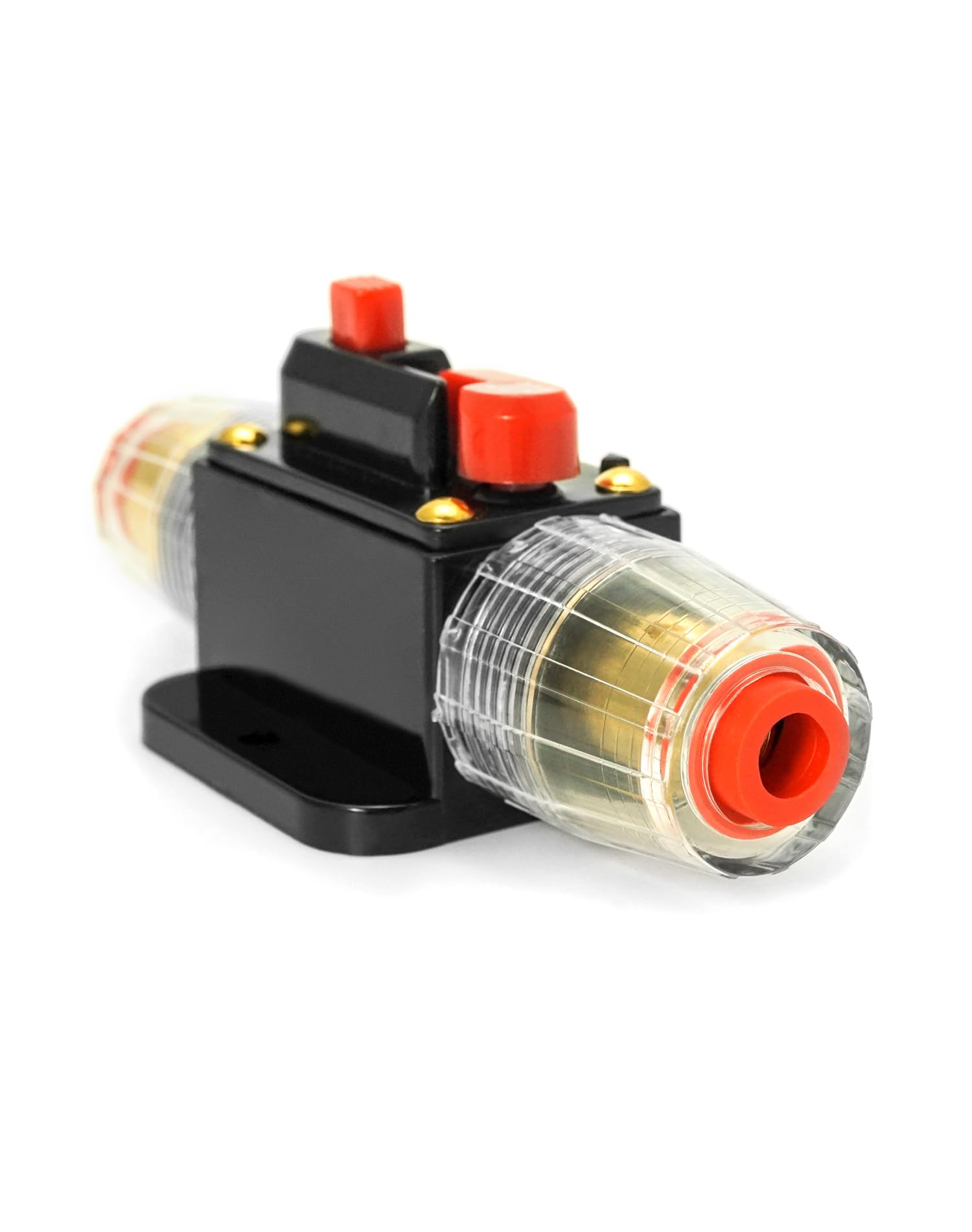 QWORK® 2 kawałki Uchwyt bezpiecznika 20A Reset ręczny, ochrona samochodu Reset wyłącznik zasilania z ręcznym resetem do ochrony samochodu przełącznik stereo