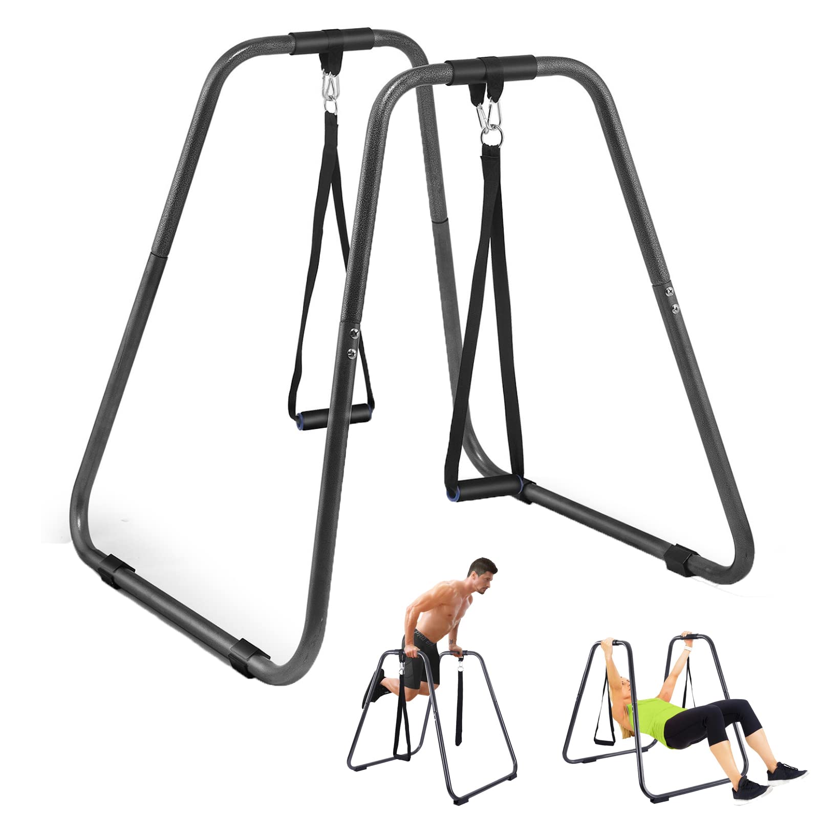 Buy QAQZ Adjustable Dip Bar Heavy Duty Dip Station Multifunctional