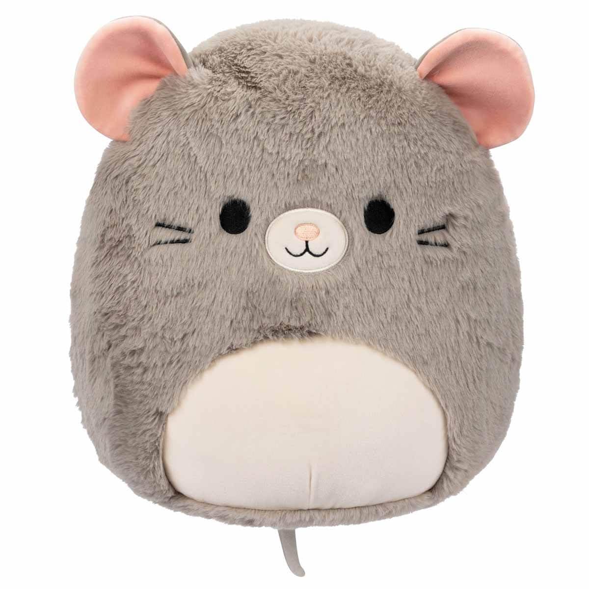 Jazwares 12 inch Misty Grey Mouse Fuzzamallow Officially Licensed Kellytoy Plush Toy Colorful Soft Gift for Kids Girls & Boys Washable Squishy Stuff Toy Multicolor All Age