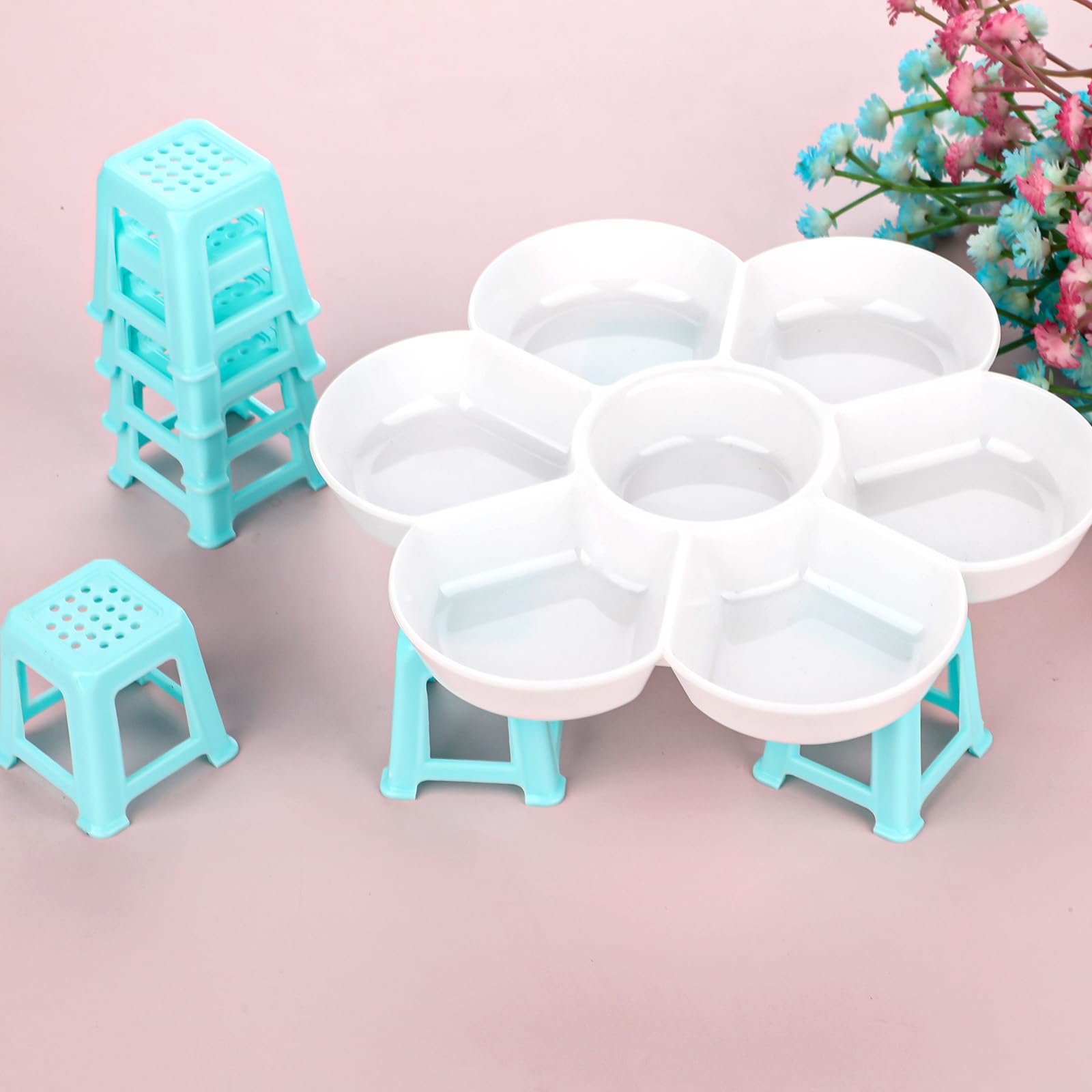 Tskcvy 12 Pcs Canvas Stands For Painting Paint Stand Mini Canvas Feet Risers Fluid Painting Supplies Acrylic Pouring Paint