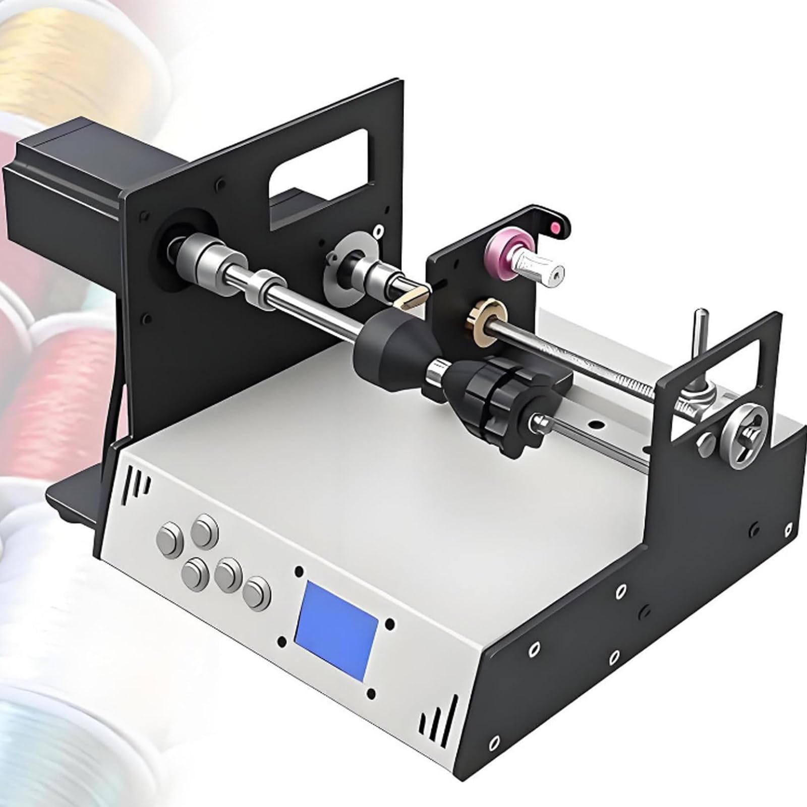 Máquina de bobinado industrial con alineación automática de precisión