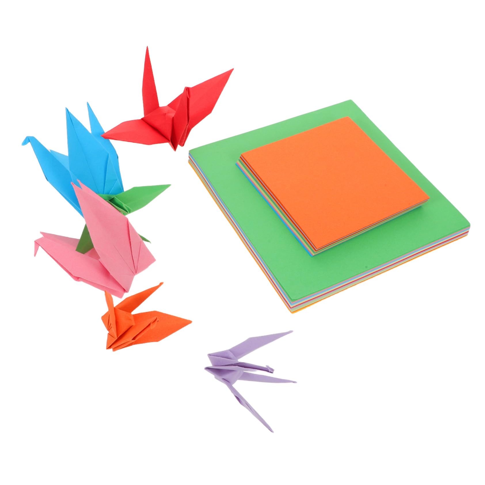 Doppelseitiges Origami Papier Farben Quadratische Bastelpapiere für DIY Kunsthandwerk Kreative Faltprojekte und Bunte Dekorationen