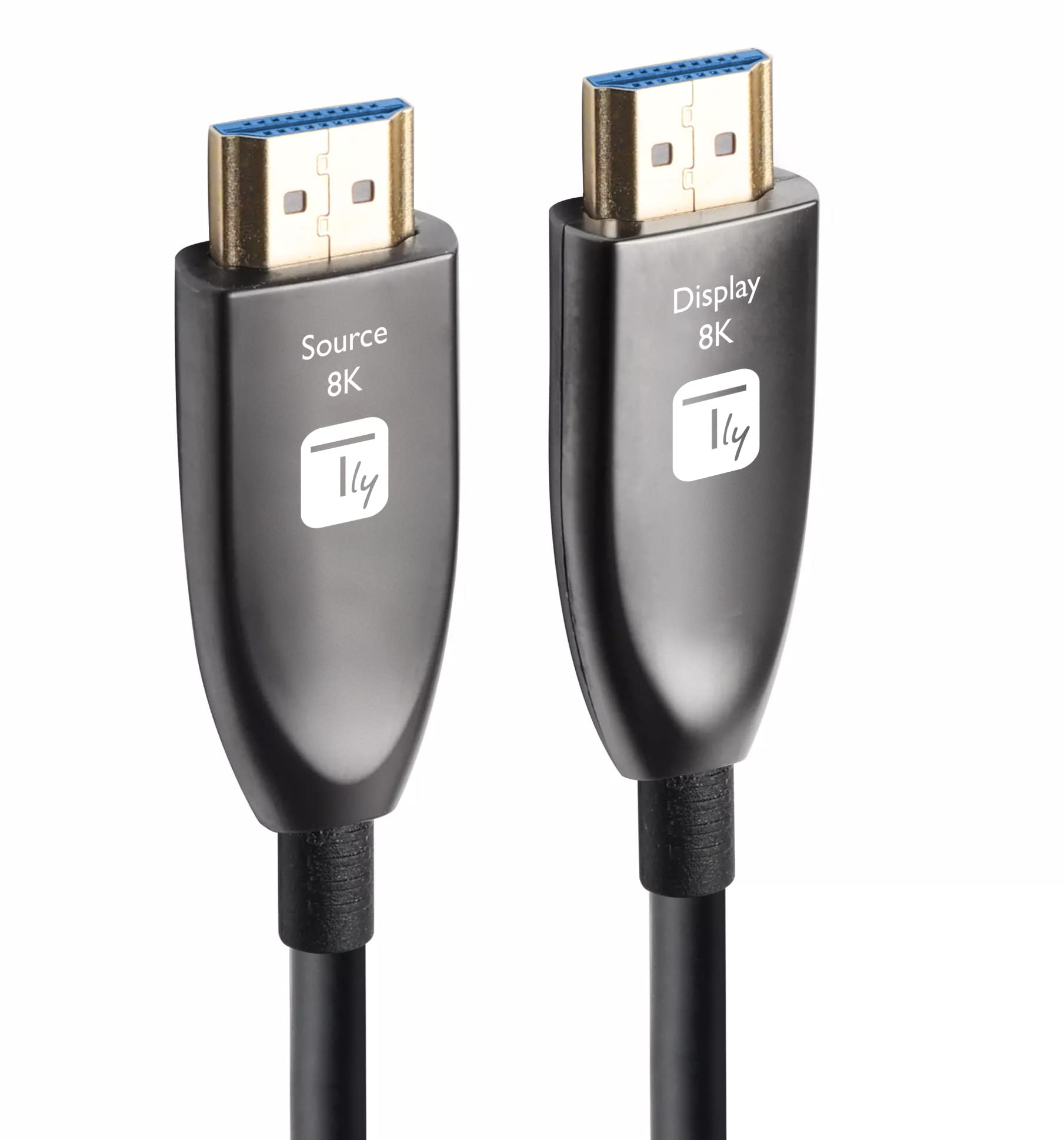 Techly 365207 Cavo Ottico Attivo HDMI™ 2.1 Active Optical Cable 8K 48Gbps eARC HDMI™ A/A M/M 15m Nero