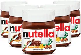 Creme de Avelã Nutella, 5 Potes de 350g