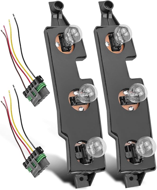 Placa de circuito da lanterna traseira AUGREX com chicote para Chevrolet, GMC e Cadillac – Kit com 2