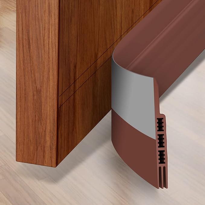 Amazon｜Holikme ドアドラフトストッパー ドア下 ドラフトブロッカー 強力粘着絶縁 ドアスイープ 防音 ウェザーストリップ ノイズ