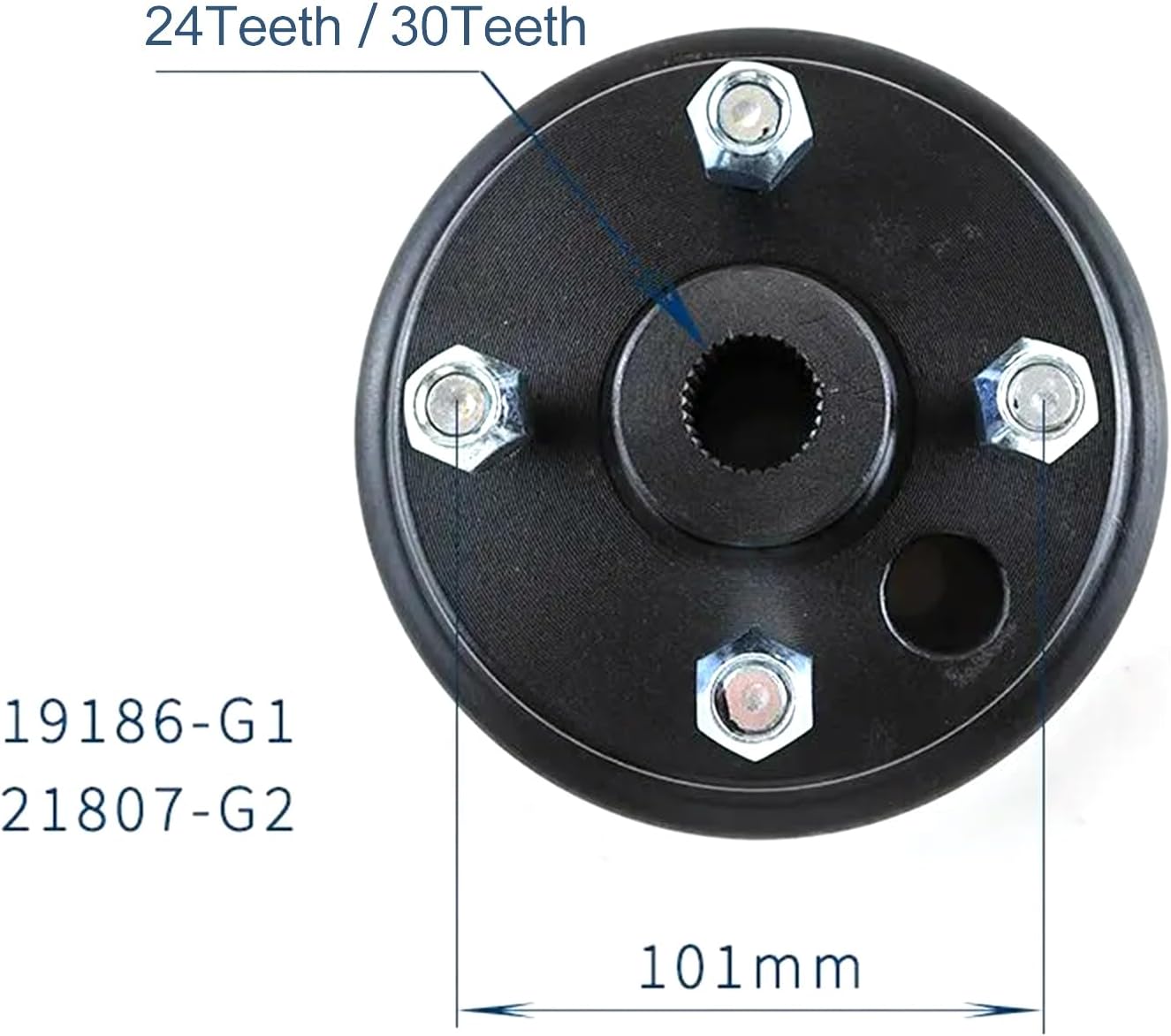 19186-G1 21807-G2 Golf Cart Rear Brake Drum 160 Type For EZGO LXI & TXT Electric Golf Carts 1982+ 615604 604112