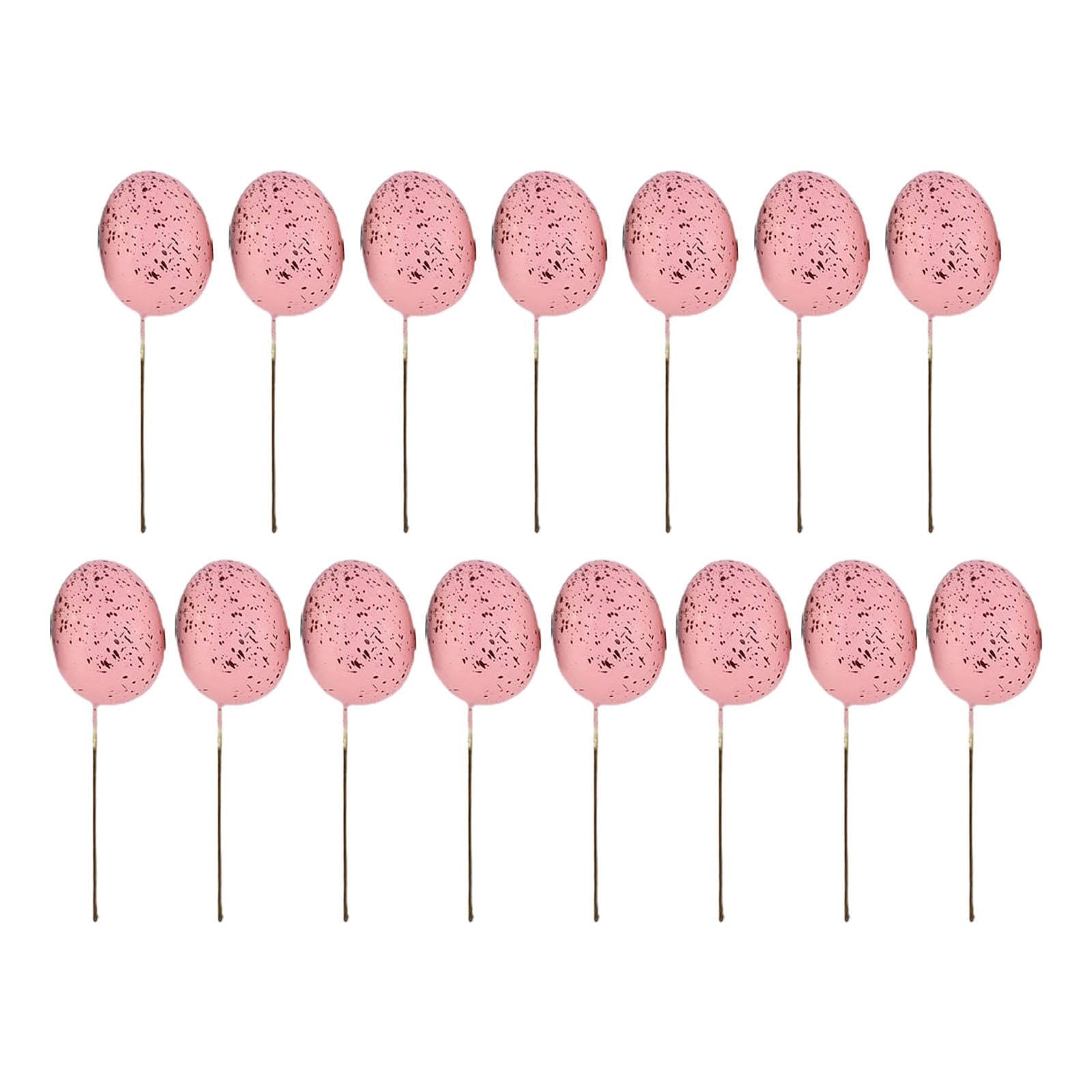 Jazuaiao 20Pcs Easter Foam Eggs Colorful Egg Ornament Art Supplies for Kindergarten School Students Ornament Easter Eggs Decorating