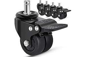 Nefish Locking Office Chair Casters: Stay Put, Roll Effortlessly