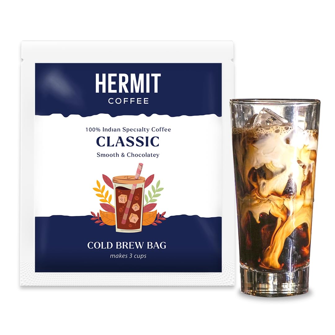 See full amazon price history chart for Hermit Coffee Classic Cold Brew Bags, Medium Roast | 100% Specialty Grade Arabica Coffee | 3 Bags Makes 9 Cups, No Equipment Needed (Pack of 3) Hermit Coffee Classic Cold Brew Bags, Medium Roast | 100% Specialty Grade Arabica Coffee | 3 Bags Makes 9 Cups, No Equipment Needed (Pack of 3) (B0CW68WNY4) Amazon Price History, Amazon Price Tracker