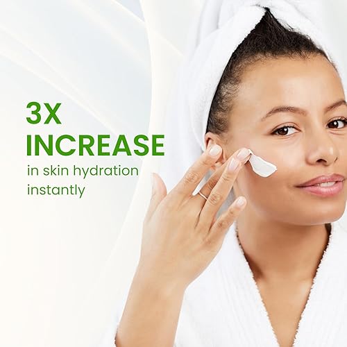 Miniatura 3 de Crema facial hidratante y restauradora orgánica, loción hidratante facial sin fragancia para piel seca y sensible con avena coloidal, ceramidas