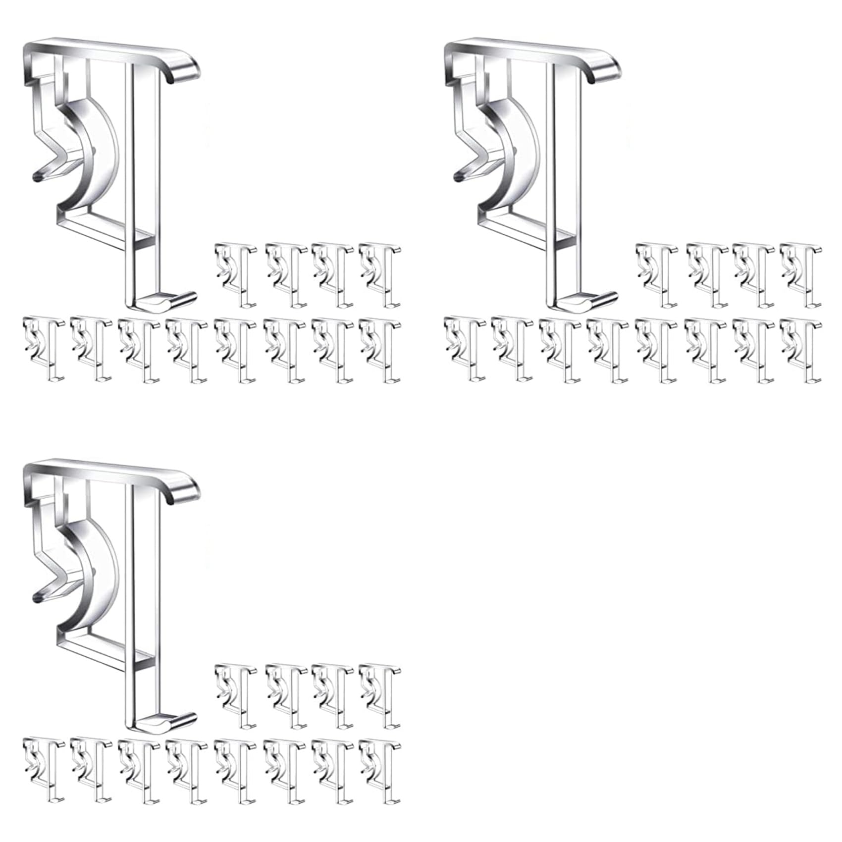 Aundhegrtt 2 Inch Clear Blind Clips for Valance, Hidden Valance Clips for Wood or Faux Wood Horizontal Blinds Valance (36 Pieces)