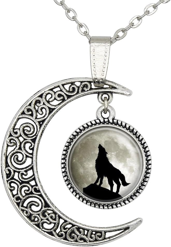 Wolf Necklace Personalized Wolf Jewelry Art Animal Pendant Friend Gift