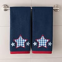 Vista 25 de Serafina Home Toallas de mano suaves y absorbentes para invitados de ballena de verano: saludos amigables con el océano, 2 piezas (Whale Hello There)