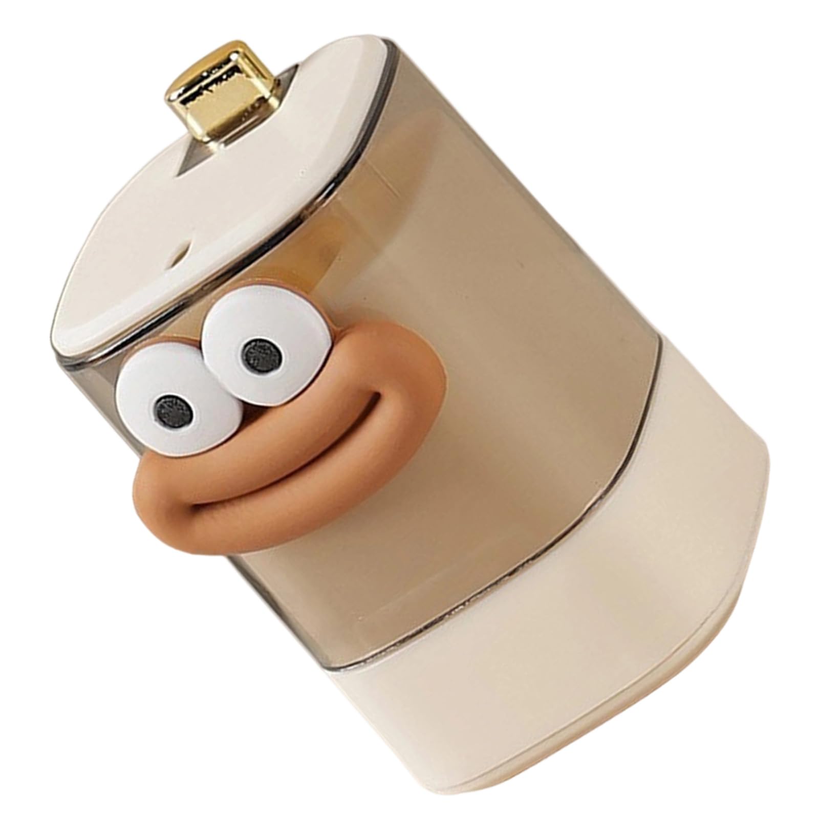 HDOYTXXM Automatic Toothpick Dispenser Cartoon Mouth Pattern Dustproof Container for Home Popping Up Mechanism Cartoon Toothpick Holder