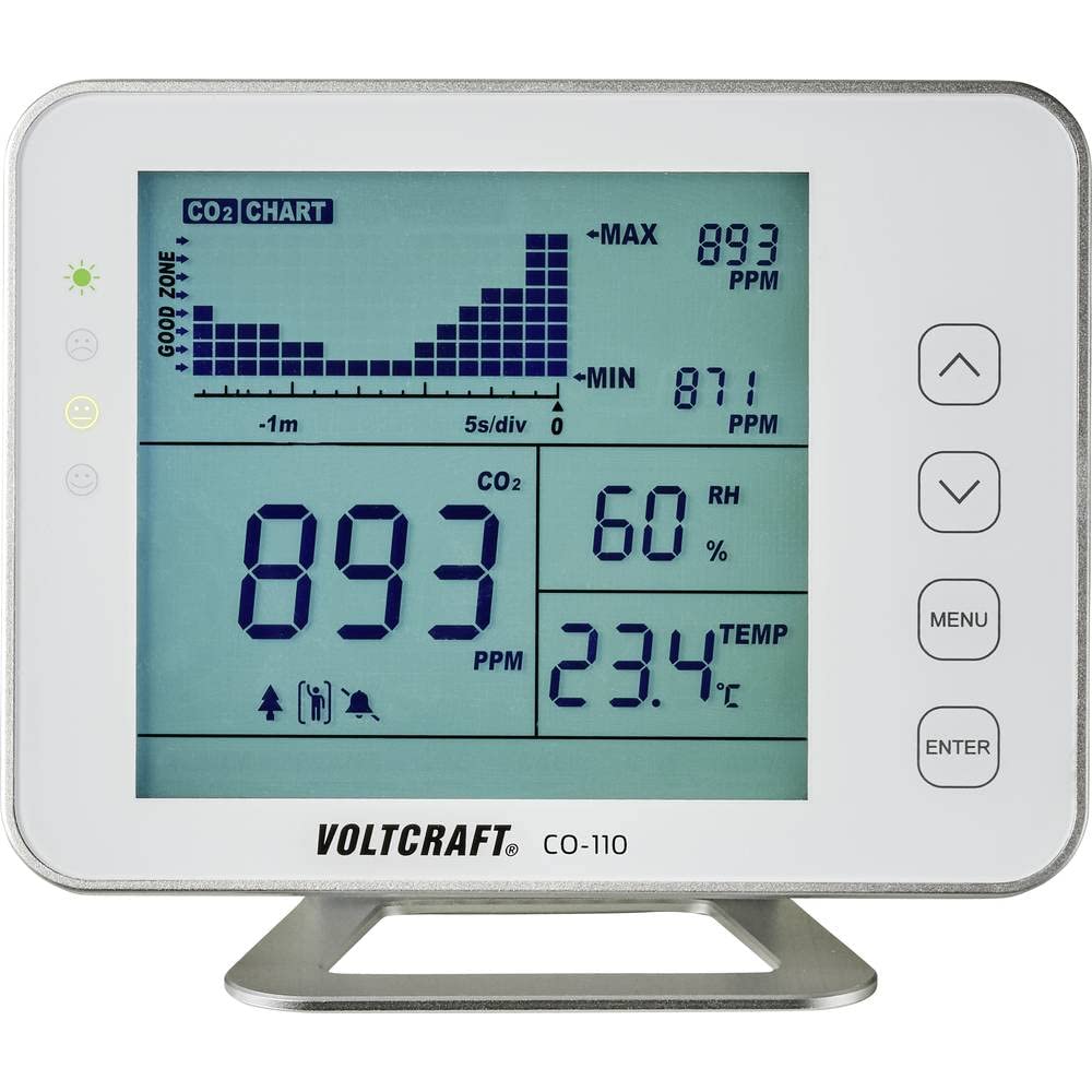 VOLTCRAFT CO-110 Kohlendioxid-Messgerät mit Datenlogger-Funktion