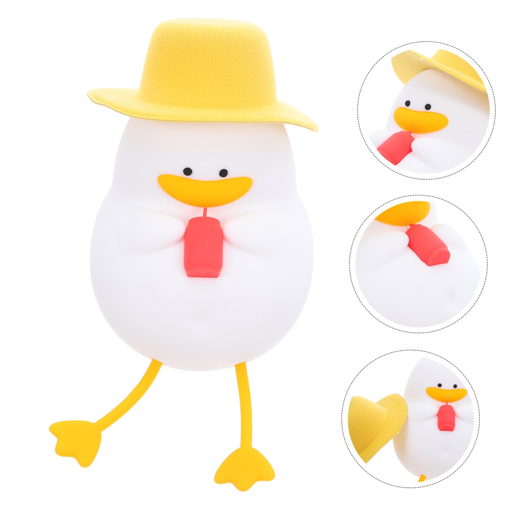 Lampada Da Anatra in Silicone Morbido Luce Cartoon Per Ragazzo Ragazza Con LED Protettivo Per Occhi Portatile Per Camerette E Allattamento Luce E Controllo