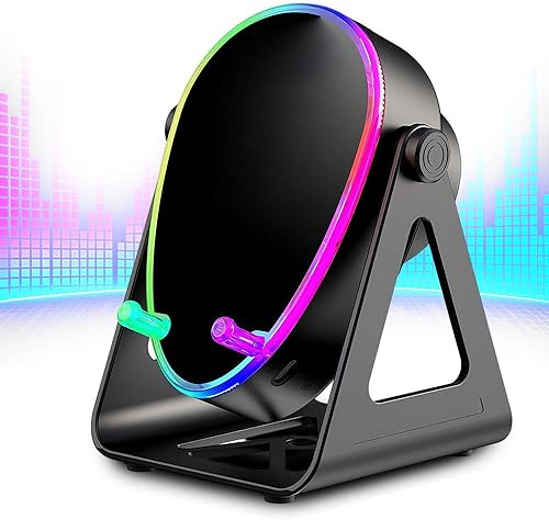 Altavoz Bluetooth de inducción inalámbrico 5 en 1 con soporte ajustable para teléfono, inducción de altavoz recargable 2026 para iPhone, Android