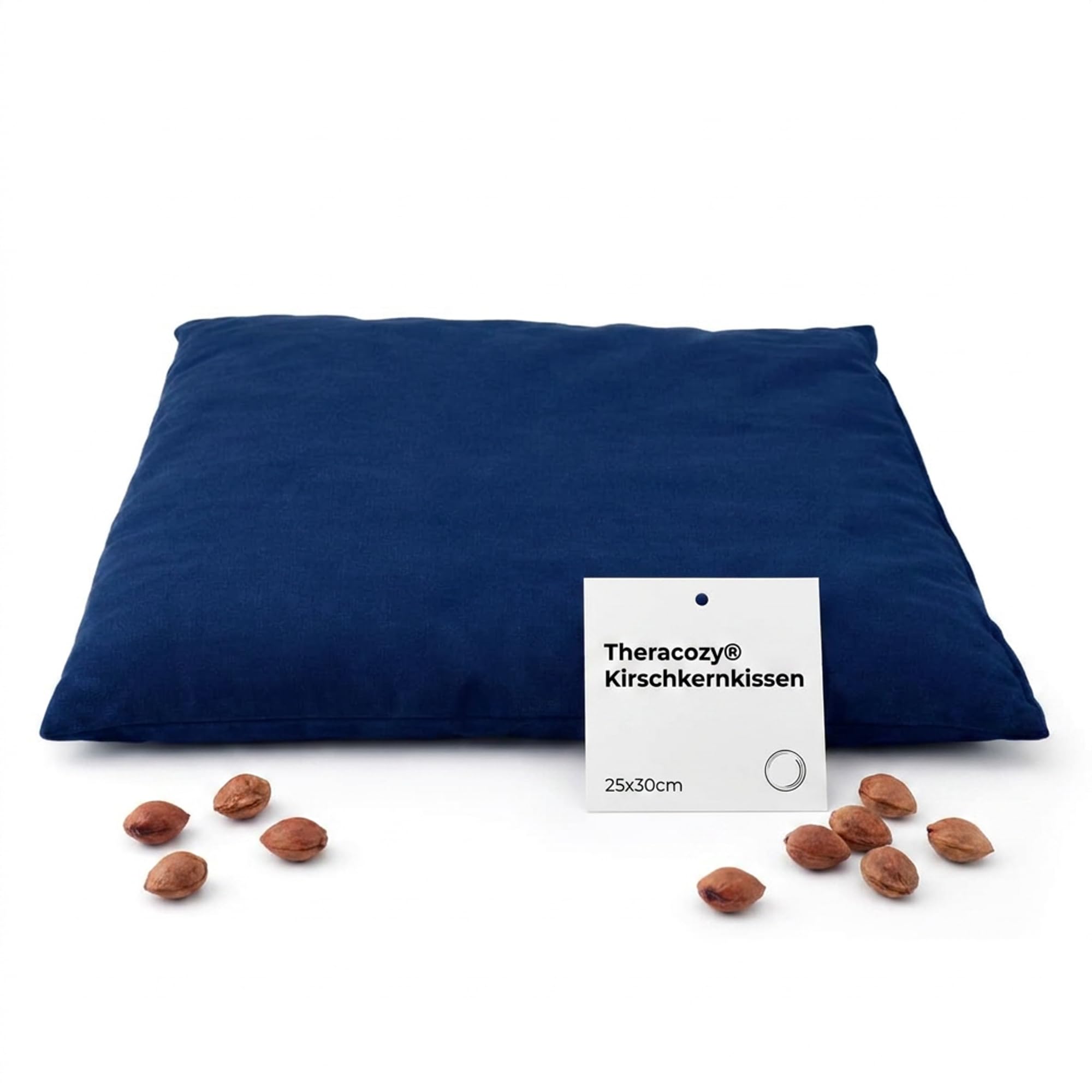 Coussin garni de noyaux de cerises Bouillotte de grand format 25 x 30 cm Taille XXL Fabriqué en Allemagne et certification Oeko-Tex 100